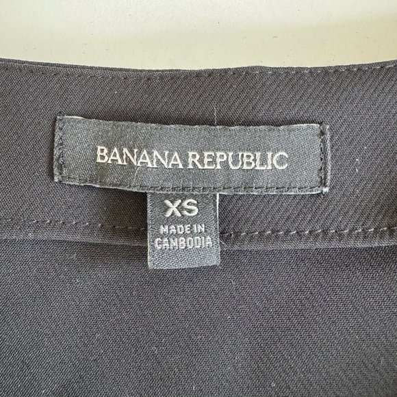 Banana Republic Black Structured Statement Sleeve Blouse Top Size XS - Picture 6 of 12